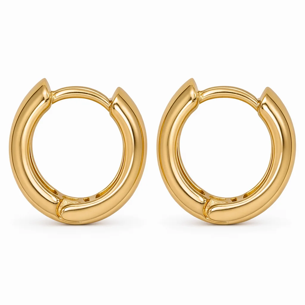 Resultado: par de argolas de ouro